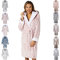 Light & Shade Pretty Woman PWB7065 Accappatoio donna Coral Supersoft Fleece Accappatoio, Cappuccio Star - Rosa, S/M