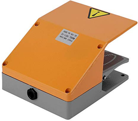 Jeanoko 380VAC YDT1-15 Pedale elettrico affidabile con doppio interruttore a pedale extra pesante per alimentazione elettrica della macchina