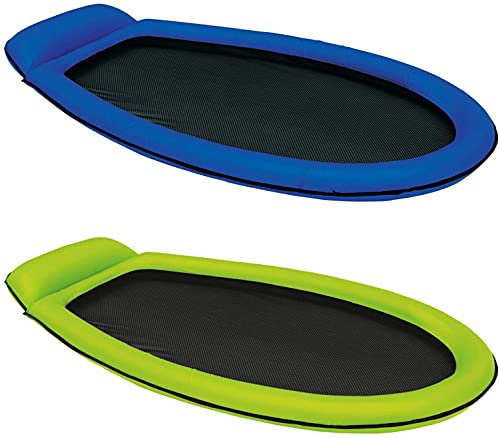 Intex Mesh Mat - Aufblasbarer Wasserhängematte - 178 x 94 cm - Grün (Blau + Grün)