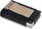 Jaimie Jacobs Nano Boy Mini Wallet kleine Geldbörse aus Textil dünner Geldbeutel, Slim Wallet mit Zugband Kartenhalter, Kartenetui Damen (Genarbtes Leder Sand)