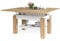Schöner All4All Couchtisch Bresso 130x65 - Wohnzimmertisch - Klapptisch - Couchtisch höhenverstellbar - mit Ablagefach - Sofatisch mit Stauraum - Gold Craft mit Weiß 05 (Gold Craft Eiche + Weiß)