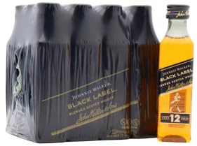 Johnnie Walker - 12 year old Black Label Blended Scotch Whisky 5cl x 12 40% ABV Miniatures (12 x 5cl)