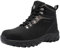 LARNMERN Scarpe Antinfortunistiche Uomo Puntale in Acciaio Stivale Comode Scarpe da Lavoro Antiscivolo Sra SBP Comode (Nero, 46EU)