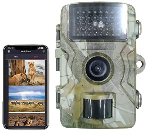 URCheers Wildkamera 16MP 1080FHD, Wildkamera B-eutekamera J-AGD Kamera Mit 2,0 Zoll Bildschirm Für Familie Autofahren Camping -Passwort Schutz, IP66 Wasserdicht (Kamera mit Speicherkarte)