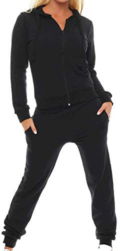 Gennadi Hoppe Survêtement de sport pour femme, Noir (Black), M