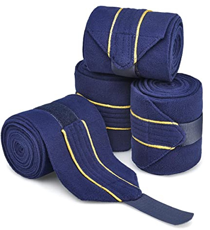 Cottage Craft Horse Fleece Polo Exercise Travel Stable Bandages Set of 4