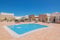 adrium Cuadro de madera de 90 x 60 cm: piscina en el hotel en verano. Para unas vacaciones de vacaciones.(33472177)