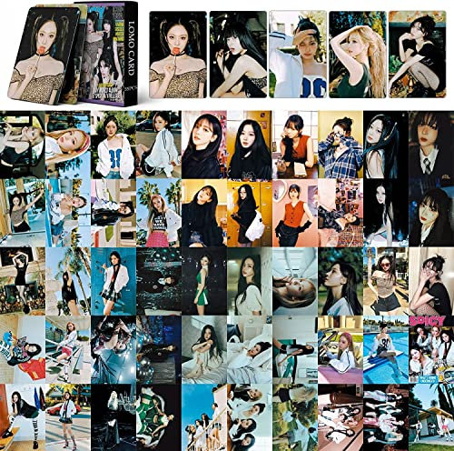 AESPA Lomo Fotokarten, 55 Stück, AESPA Spicy, neues Album, Lomo Karten, AESPA Postkarten, Geschenk für Fans