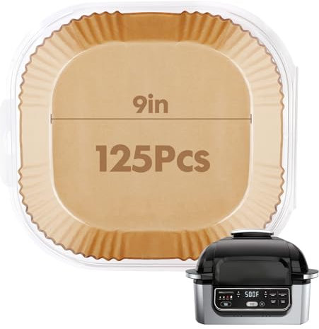 Ninja AG301 Air Fryer Liners - 125 Pcs Disposable Parchment Paper Airfryer Liners