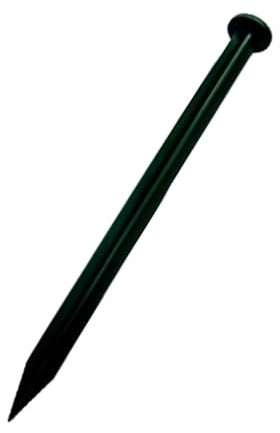 Jardinion Rasenkantennagel aus PVC für Rasenkanten Beeteinfassung 50 Stück Schwarz, Umrandung Gartenbeet, Wetter- und witterungsbeständiges Material
