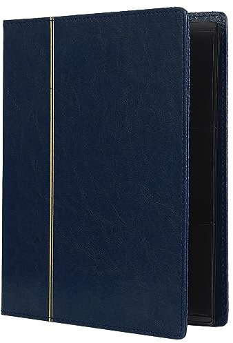 Kyrio 60-Blatt Taschen Album für Banknoten, Bargeld, Briefmarken - Blau