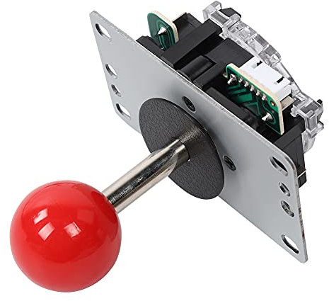 NIZUUONE Spiel DIY Joystick Set Single Rocker Glatte Bewegung Anwendbar auf PC-Spielmaschine (Rot)