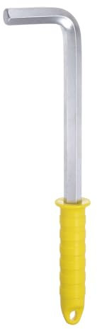 QUARKZMAN Innensechskantschlüssel 17 mm L-Form Langer Arm Metrische Sechskantschlüssel aus Chrom-Vanadium-Stahl Reparaturwerkzeug mit rutschfestem Griff für Heimreparaturen