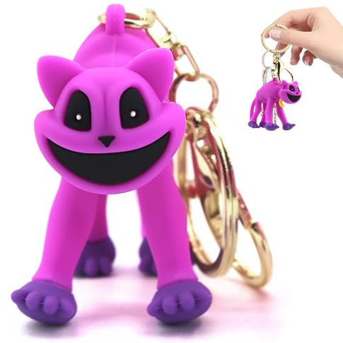 SHANHAIKX Keychain smiling critters Keychain,Mignon Pendentif,Porte-clés Animé Enfants Clé Pendentif,Le joli extérieur est le cadeau parfait pour les enfants et les fans. (2)