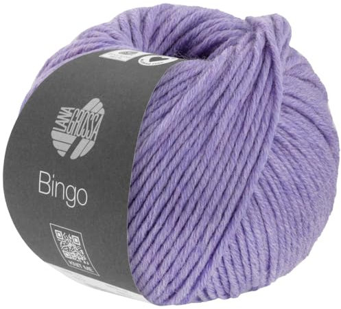 LANA GROSSA Bingo Melange | Extrafeine Merinowolle waschmaschinenfest und filzfrei | Handstrickgarn aus 100% Schurwolle (Merino extrafein) | 50g Wolle zum Stricken & Häkeln | 80m Garn FB 1035