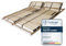 Sleepneo Lattenrost 180x200, Kopfteil verstellbar, Ergonomischer 7-Zonen-Lattenrost, Buchenholz, 28 Latten, Selbstmontage, hohe Traglast bis 150Kg