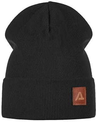 Ander Wintermütze Kinder Rib aus 100% Baumwolle Größe 56 Geeignet von 7 bis 11 Jahren - Mütze Mädchen und Jungen - Universelle Beanie Kinder