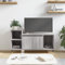 Hovothy TV-Bänke & Lowboards TV-Schrank TV Board Fernsehtisch TV Sideboard 100x35x55 cm Grau Sonoma