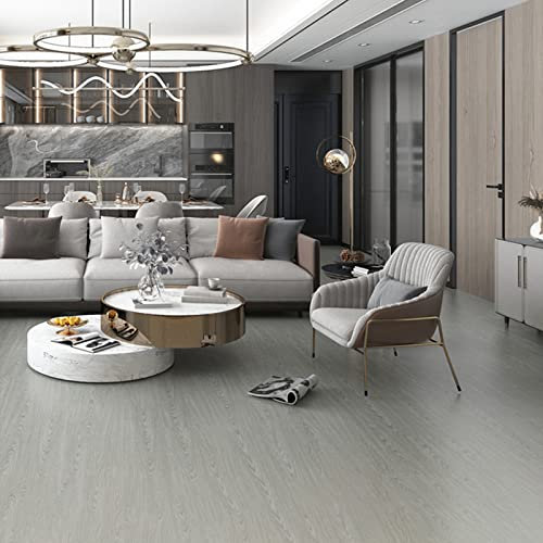 Self Adhesive Vinyl Flooring Peel and Stick Floor Tile with Natural Wood Grain Look Waterproof and Easy to Install for Kitchen Living Room and Bedroom Dark Green Color 10sqm