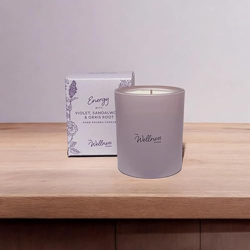 Potters Crouch Wellness Range Glass Candle - Violet, Sandalwood & Orris Root