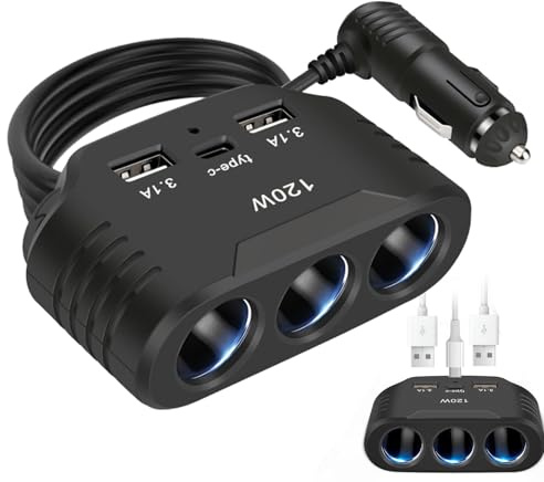 Fast USB Car Charger, USB Car Phone Charger, Smart Mobile Phone Auto Charger, Fast Charging USB Car Charger Adapter for SUV, Berlin
