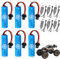 6 Stück 18650 Akku 3,7v 3000mah, 3,7v Li-ion Akku 18650 mit SM-2P Stecker, Rechargable Batterie für RC Fahrzeuge, Boote, Roboter, Panzer, Auto, Stunt Car