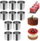 Cercle a Tarte, Lot de 10 Cercle a Patisserie, 5 CM en Acier Inoxydable Emporte Piece Rond, Emporte Piece Patisserie, Résistants à La Chaleur, Idéal pour Pâtisserie et Cuisson, pour Quiches, Gâteaux