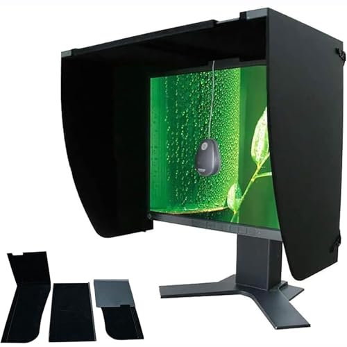QYOEGSQ Monitor Hood Sunshade,Display Screen Sun Visor, Adjustable Monitor Hood, Monitor Hood,Anti-peeping Visor,Suitable for Monitor Outer Frame Width 41-66 Cm