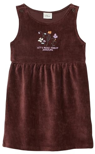 s.Oliver Junior Mädchen Kleid – Cord, Stickerei, verstellbare Träger