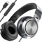 INFURTURE USB C Headphones Wired with Mic Type C Headpho Volume Control, Tangle-Free Plaiting Line, Over/On-Ear Headphones, Lightweight Foldable for Smartphone, Tablet,iPhone 16/15 Series (Black)