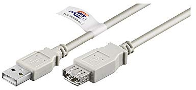 Wentronic USB 2.0 Verlängerung (A-Stecker auf A-Buchse) 5 m