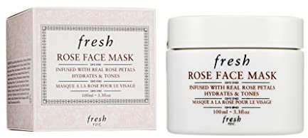 Fresh Rose Hydrating Treatment Face Mask with Rose Petals 3.4oz (100ml)