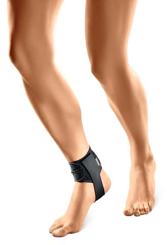 SPORLASTIC – Fersensporn Bandage mit paraachillärer Pelotte rechts & links tragbar - Orthopädische Fersenspornbandage zur Linderung von Plantarfasziitis Schmerzen - Individuell verstellbar Schwarz 3