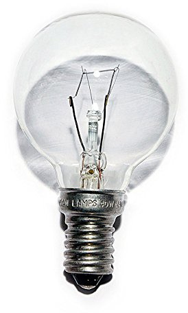 5X 25W Clear Golf Ball Bulb (SES Base) 240V -