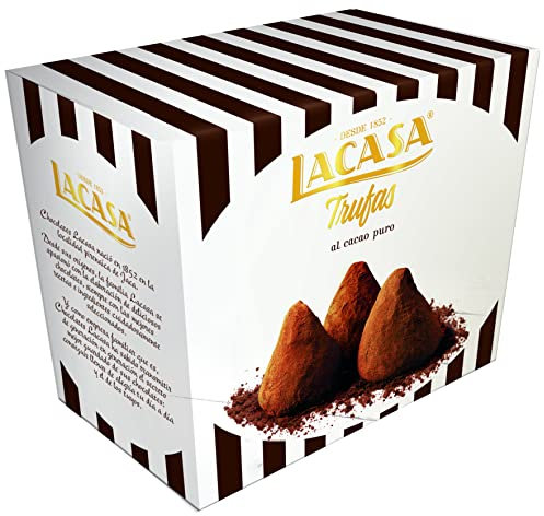 Chocolates lacasa Truffes Lacasa Pure Cacao, Boîte 200 gr
