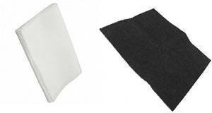 Filtro Universale per Friggitrice 25 x 30 cm - 1 Bianco + 1 Nero