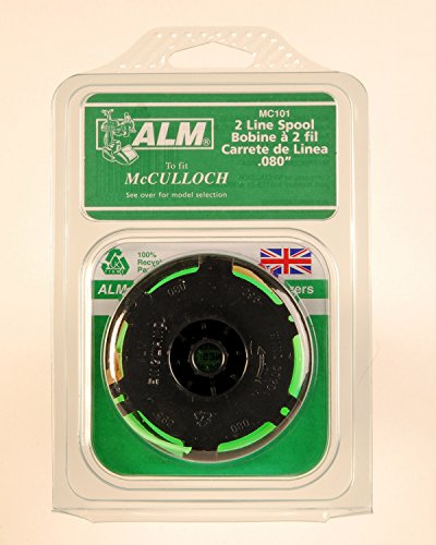 5 x ALM MC101 Spool and line fits Titan, Sovereign, Obi, MTD, McCulloch, JCB, Ikra, Homebase, Einhell, Champion and Alko machines see description for specific models