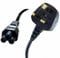 kenable Power Cord - UK Plug to C5 Clover Leaf CloverLeaf Lead 1m Cable [1 metres]