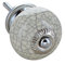 G Decor Türknauf 4506, rund, Keramik, Rissoptik, für Schrank und Schublade, Shabby-Chic, Beige