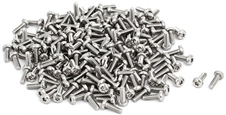 sourcingmap M2x6mm 304 Stainless Steel Button Head Torx Screws Bolts T6 Drive 200pcs