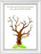 Fingerabdruckbaum Taufe personalisiert, kräftiges Poster Taufbaum, Gästebuch Alternative, Fingerabdruck Baum zur Taufe, Geschenk Taufe