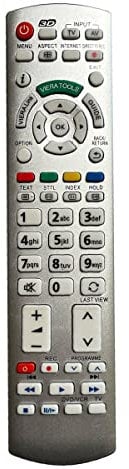 Aurabeam Ersatz TV Fernbedienung kompatibel mit Panasonic TX-L42D25E Fernseher