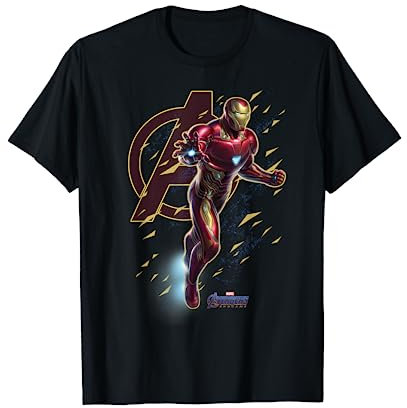 Marvel Avengers Endgame Iron Man Action Pose Graphic T-Shirt T-Shirt