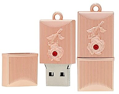 OneSquareCore 64GB Rectangle de façonner Une Clef USB USB Conduit de mémoire des clés USB USB 2.0 Disk Pen Drive Pen Drive clé de Stockage Flash Disk Disque Zip Date clé USB (l'or Rose)