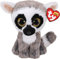 TY Linus Lemur Beanie Boos 15CM – Weiches Plüschtier für Kinder – Kuschelig, Sammlerstück, Stofftier – Plüschtiere für Jungen und Mädchen