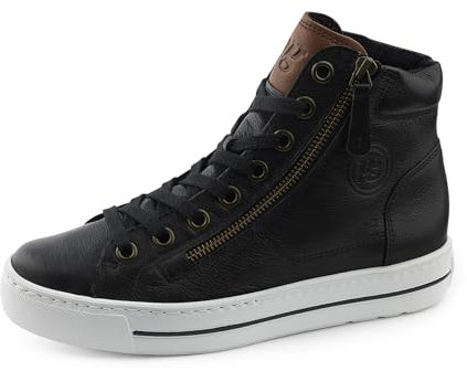 Paul Green Damen, Frauen High-Top Sneaker,Strassenschuhe,Sportschuhe,Freizeitschuhe,Turnschuhe,Laufschuhe,schnürschuhe,Schwarz (JA),41 EU / 7.5 UK