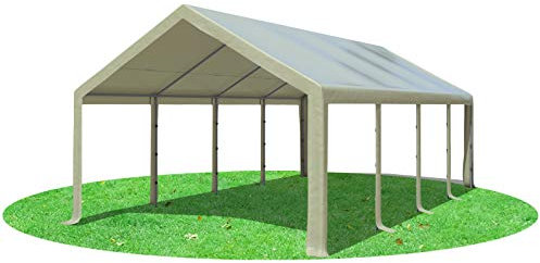 Partyzelt 4x8m Modular Pro PVC ohne Seitenteile BRAUN