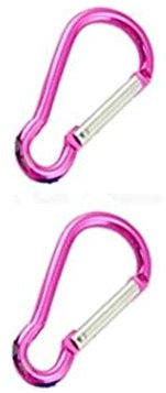 Rohans Mousqueton Mousqueton Clip Petit Porte-clés Camping Sport Mousqueton (Rose)