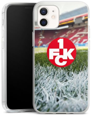 Silikon Hülle kompatibel mit Apple iPhone 12 Case transparent Handyhülle Stadion 1. FC Kaiserslautern Offizielles Lizenzprodukt