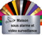 Plaque Maison Sous Alarme Et Vidéosurveillance Autocollante – Plaque De Maison PVC Adhésive 10 x 5 cm – 21 Couleurs Disponibles (Gris Alu Brillant)